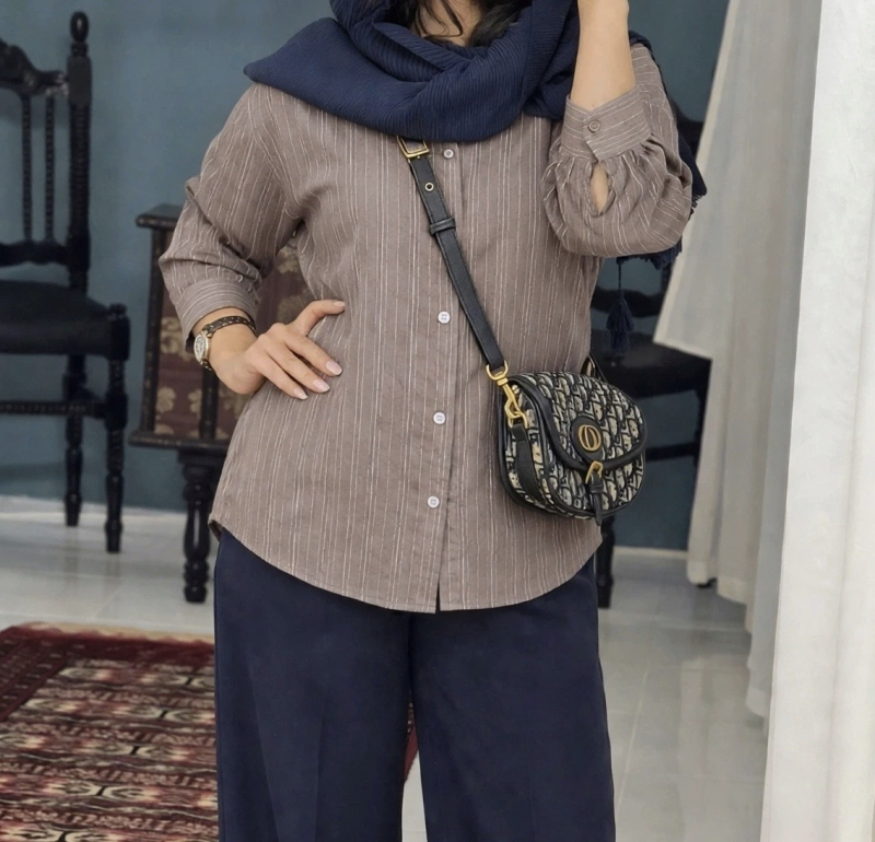 شومیز کلاسیک راه راه
