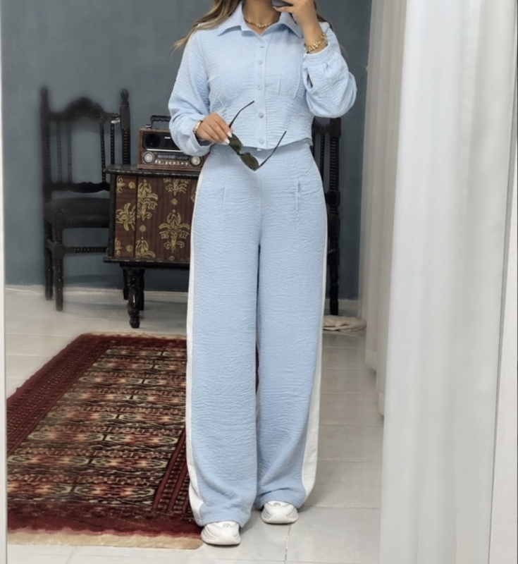 ست شومیز کراپی و شلوار