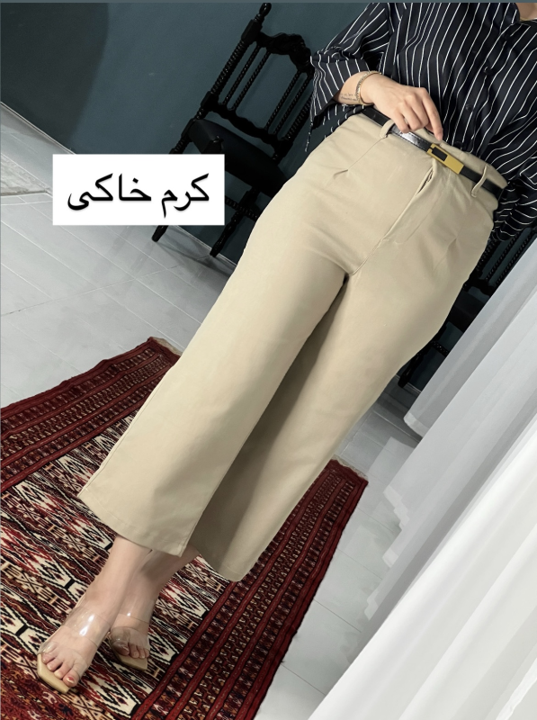 شلواروایدلگ کتان کش