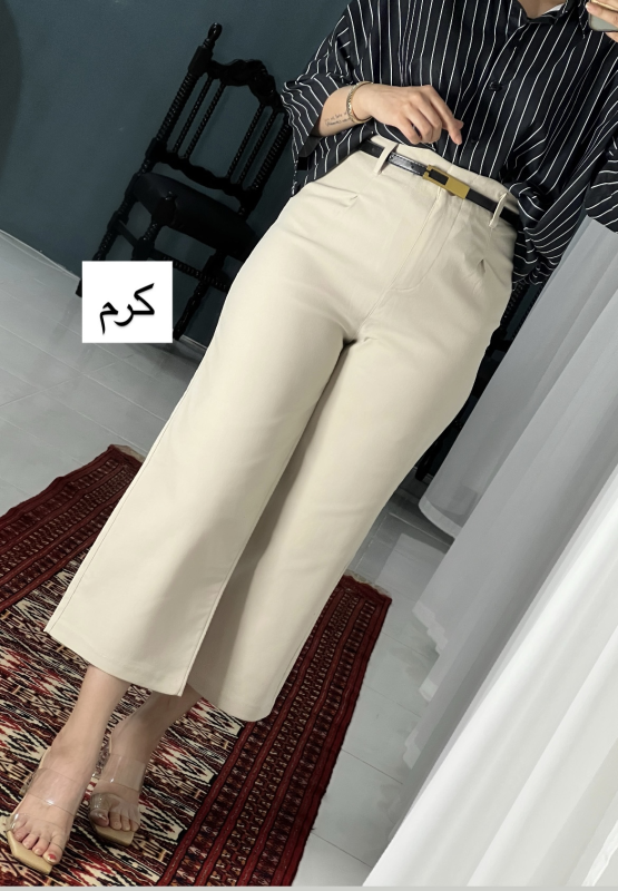 شلواروایدلگ کتان کش