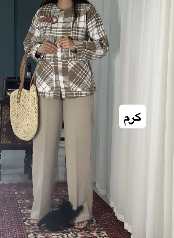 پالتو پشمی سگگ چرم