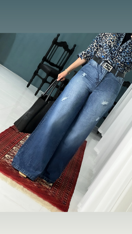 شلوار فول بگ جین